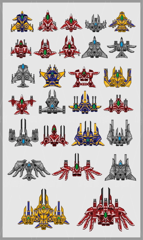 game maker top down shooter sprites