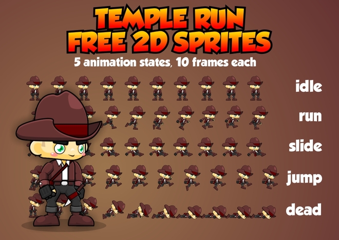 Temple Run Free Sprites Game Art 2d
