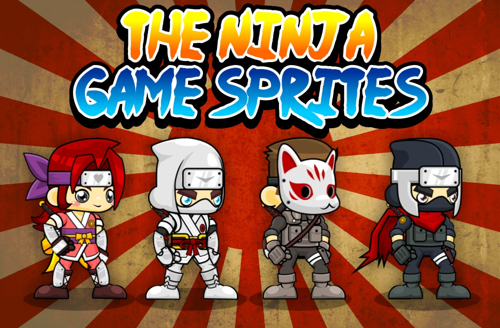 Shadow Ninja 2D Game Character Sprites  Game character, Ninja games,  Platform game