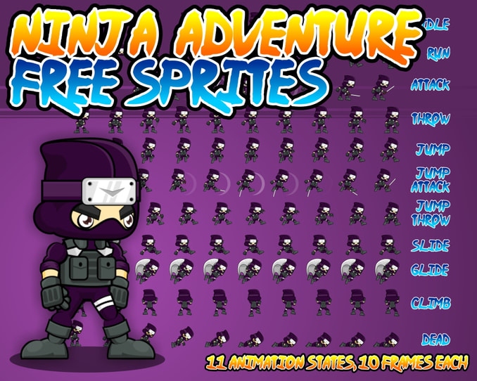 r.p.g ninja sprites for gamemaker studio 2 free download