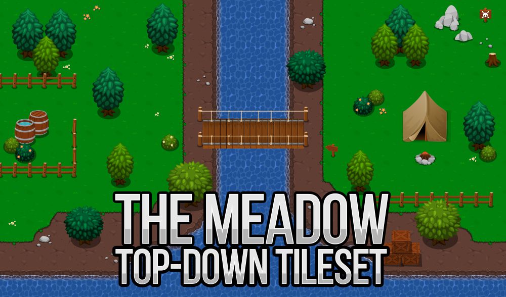 the meadow top down tileset